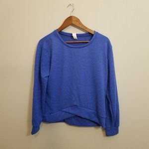 Juniors Long Sleeve Blue SweatShirt